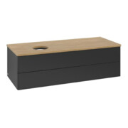 V&B Waschtischunterschrank ohne Frontstruktur Antao 120x36x50cm, WBP hon. Oa, bla m Lac