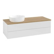V&B Waschtischunterschrank ohne Frontstruktur Antao 120x36x50cm, WBP hon. Oa, glo wh. Lac-3