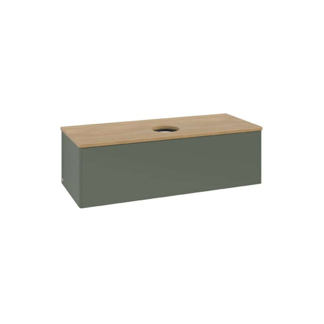 V&B Waschtischunterschrank ohne Frontstruktur Antao 120x36x50cm, WBP hon. Oa, lea gre. m Lac