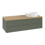 V&B Waschtischunterschrank ohne Frontstruktur Antao 120x36x50cm, WBP hon. Oa, lea gre. m Lac