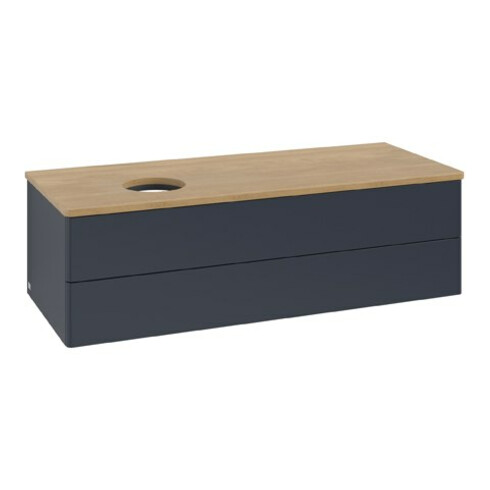 V&B Waschtischunterschrank ohne Frontstruktur Antao 120x36x50cm, WBP hon. Oa, md bl. m Lac