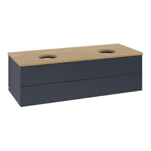 V&B Waschtischunterschrank ohne Frontstruktur Antao 120x36x50cm, WBP hon. Oa, md bl. m Lac