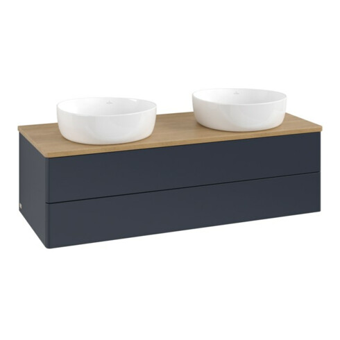 V&B Waschtischunterschrank ohne Frontstruktur Antao 120x36x50cm, WBP hon. Oa, md bl. m Lac