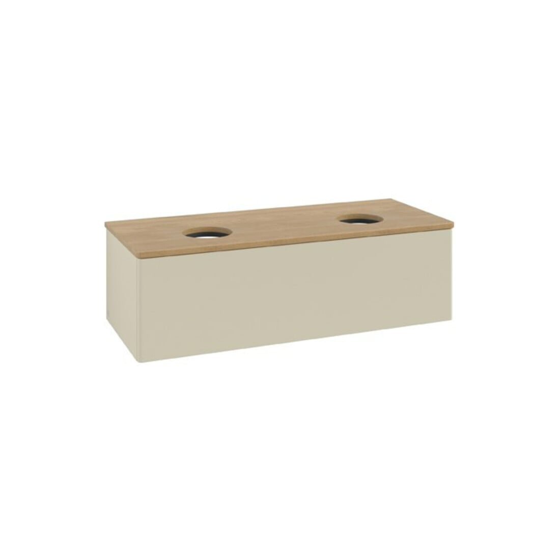 V&B Waschtischunterschrank ohne Frontstruktur Antao 120x36x50cm, WBP hon. Oa, si Gr m Lac
