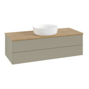 V&B Waschtischunterschrank ohne Frontstruktur Antao 120x36x50cm, WBP hon. Oa, st. Gr m Lac