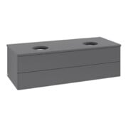 V&B Waschtischunterschrank ohne Frontstruktur Antao 120x36x50cm, WBP Lac, Anthrac. m Lac-3
