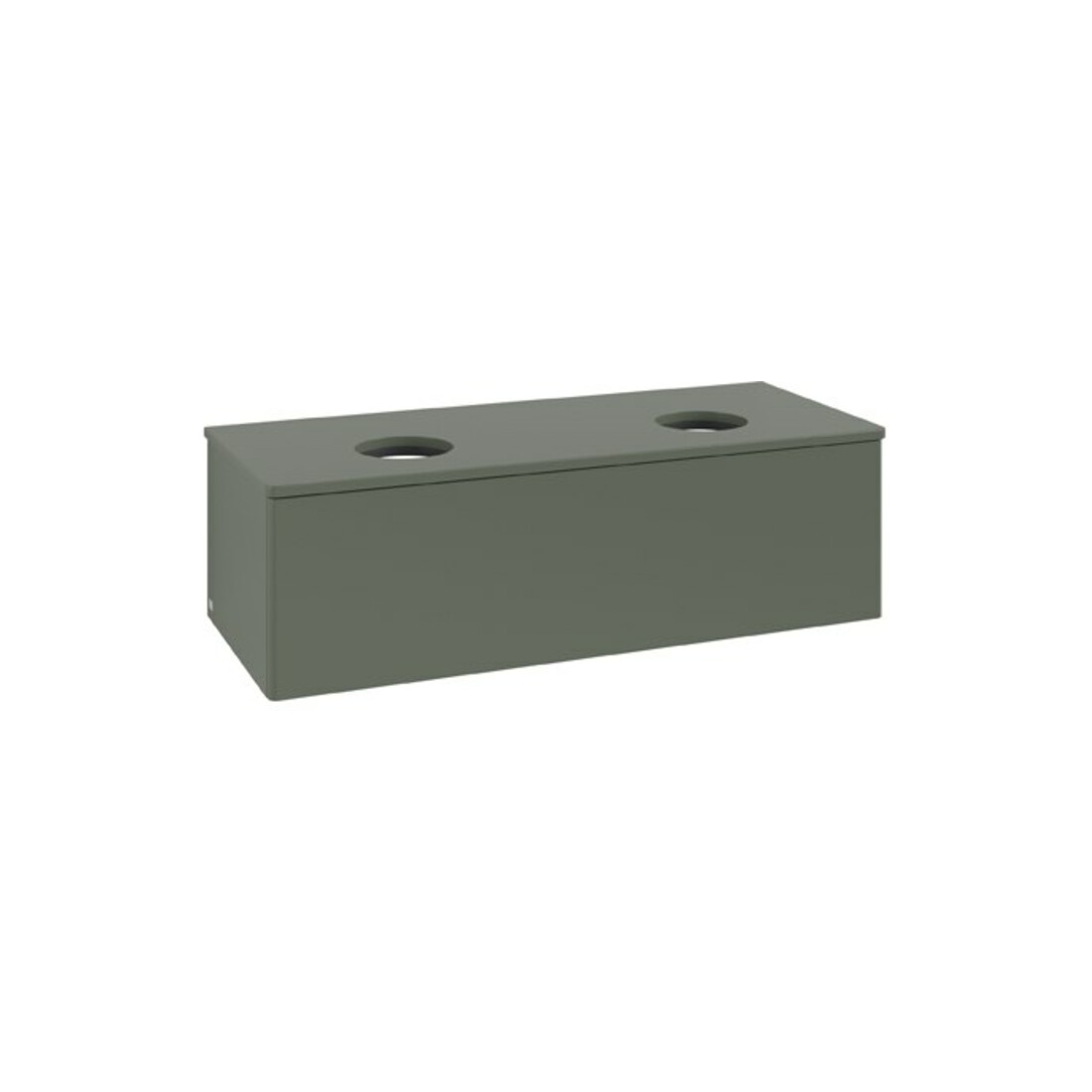 V&B Waschtischunterschrank ohne Frontstruktur Antao 120x36x50cm, WBP Lac, lea gre. m Lac