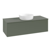 V&B Waschtischunterschrank ohne Frontstruktur Antao 120x36x50cm, WBP Lac, lea gre. m Lac