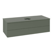 V&B Waschtischunterschrank ohne Frontstruktur Antao 120x36x50cm, WBP Lac, lea gre. m Lac