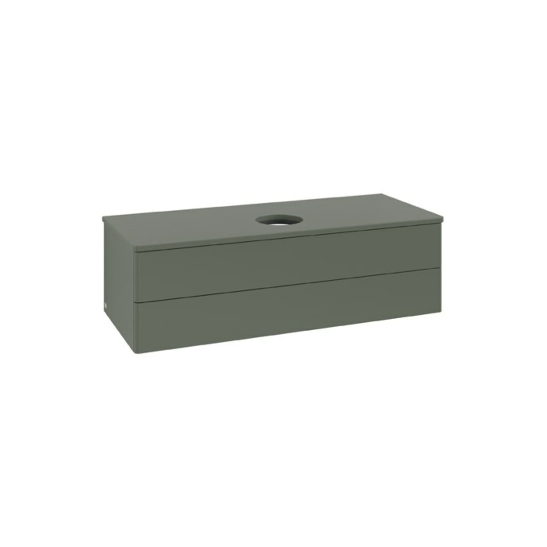 V&B Waschtischunterschrank ohne Frontstruktur Antao 120x36x50cm, WBP Lac, lea gre. m Lac