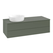 V&B Waschtischunterschrank ohne Frontstruktur Antao 120x36x50cm, WBP Lac, lea gre. m Lac