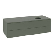 V&B Waschtischunterschrank ohne Frontstruktur Antao 120x36x50cm, WBP Lac, lea gre. m Lac