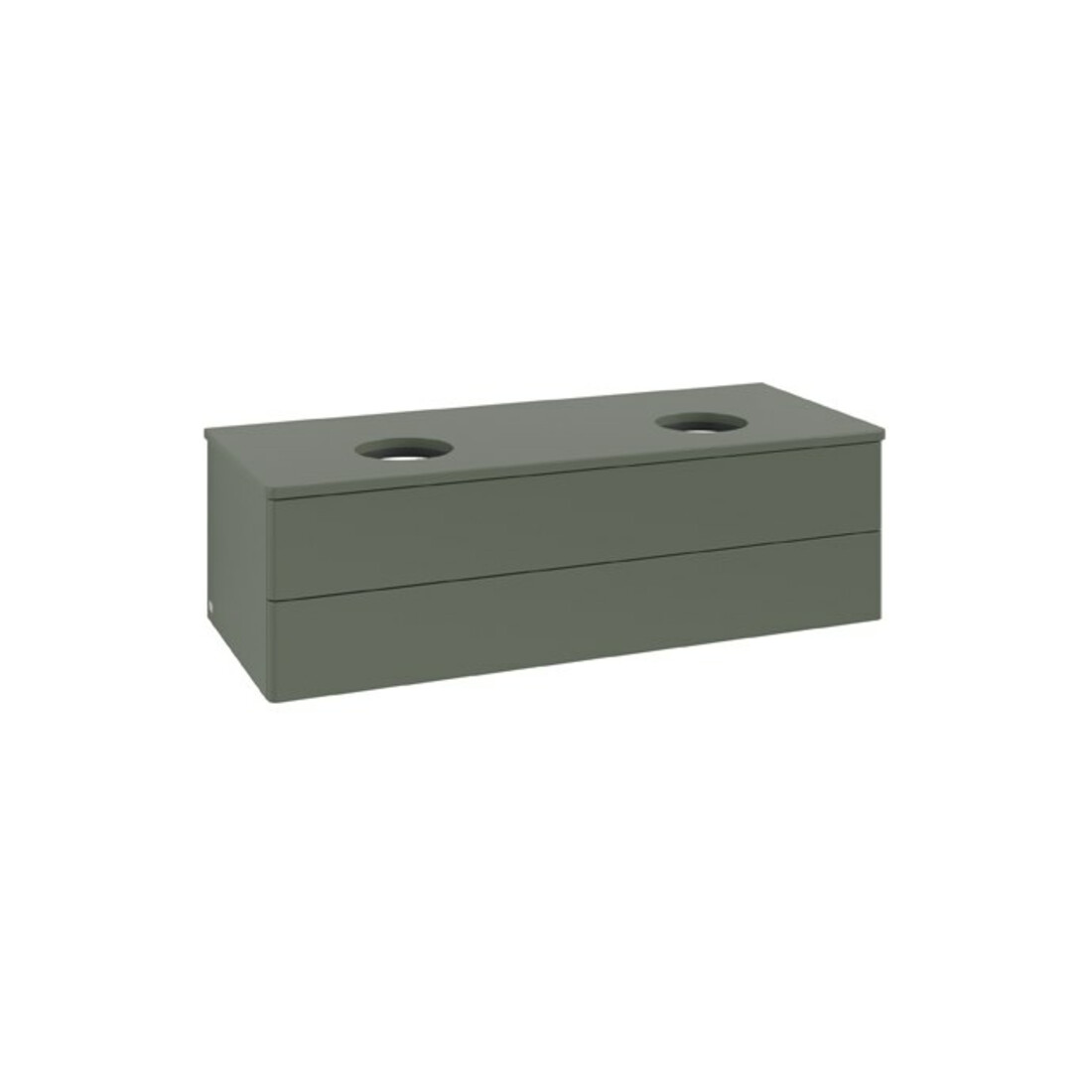 V&B Waschtischunterschrank ohne Frontstruktur Antao 120x36x50cm, WBP Lac, lea gre. m Lac