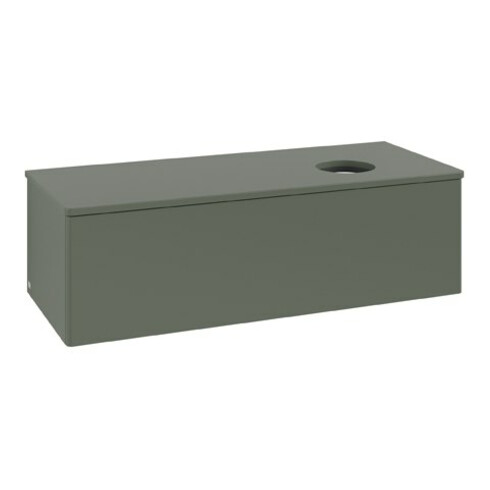 V&B Waschtischunterschrank ohne Frontstruktur Antao 120x36x50cm, WBP Lac, lea gre. m Lac