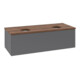 V&B Waschtischunterschrank ohne Frontstruktur Antao 120x36x50cm, WBP w. wal, Anthrac. m Lac-1