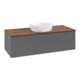 V&B Waschtischunterschrank ohne Frontstruktur Antao 120x36x50cm, WBP w. wal, Anthrac. m Lac-1