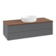 V&B Waschtischunterschrank ohne Frontstruktur Antao 120x36x50cm, WBP w. wal, Anthrac. m Lac-3