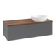 V&B Waschtischunterschrank ohne Frontstruktur Antao 120x36x50cm, WBP w. wal, Anthrac. m Lac-1