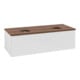 V&B Waschtischunterschrank ohne Frontstruktur Antao 120x36x50cm, WBP w. wal, glo wh. Lac-1