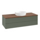 V&B Waschtischunterschrank ohne Frontstruktur Antao 120x36x50cm, WBP w. wal, lea gre. m Lac-3