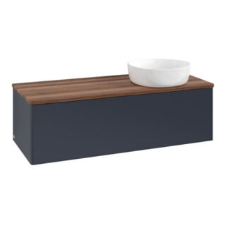 V&B Waschtischunterschrank ohne Frontstruktur Antao 120x36x50cm, WBP w. wal, md bl. m Lac