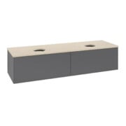 V&B Waschtischunterschrank ohne Frontstruktur Antao 160x36x50cm, WBP botti., Anthrac. m Lac-3