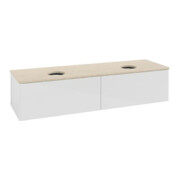 V&B Waschtischunterschrank ohne Frontstruktur Antao 160x36x50cm, WBP botti., glo wh. Lac