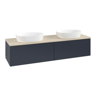 V&B Waschtischunterschrank ohne Frontstruktur Antao 160x36x50cm, WBP botti., md bl. m Lac