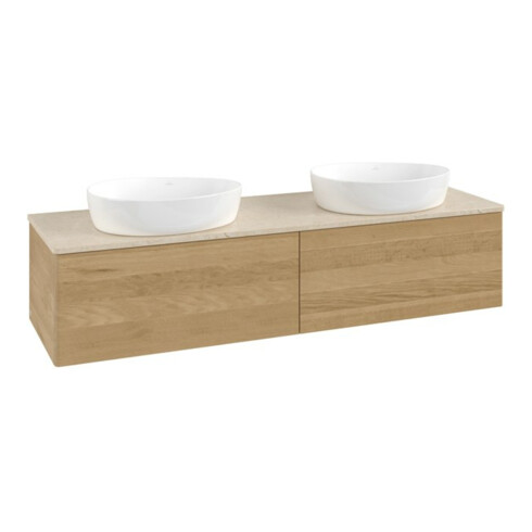V&B Waschtischunterschrank ohne Frontstruktur Antao 160x36x50cm, WBP-farbe botti., honey oak