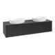 V&B Waschtischunterschrank ohne Frontstruktur Antao 160x36x50cm, WBP-farbe Lac, bla m Lac-1