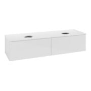 V&B Waschtischunterschrank ohne Frontstruktur Antao 160x36x50cm, WBP-farbe Lac, glo wh. Lac-3