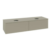 V&B Waschtischunterschrank ohne Frontstruktur Antao 160x36x50cm, WBP-farbe Lac, st. Gr m Lac