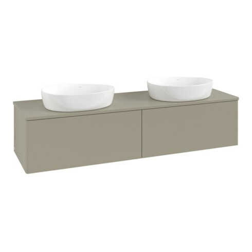 V&B Waschtischunterschrank ohne Frontstruktur Antao 160x36x50cm, WBP-farbe Lac, st. Gr m Lac