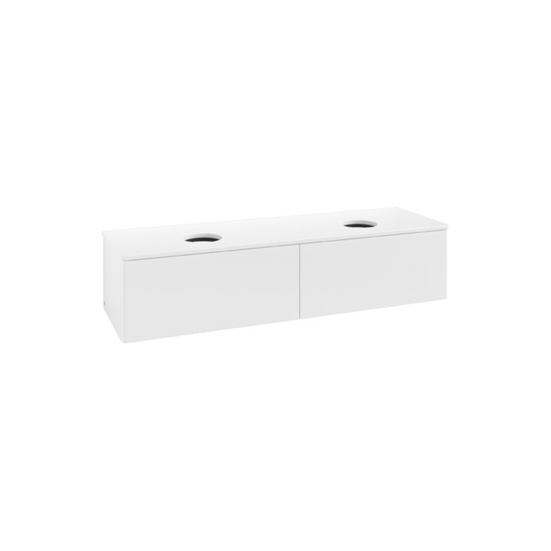 V&B Waschtischunterschrank ohne Frontstruktur Antao 160x36x50cm, WBP-farbe Lac, wh. m Lac
