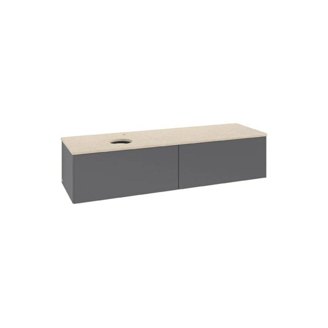 V&B Waschtischunterschrank ohne Frontstruktur Antao 160x50cm, HL, WBP botti., Anthrac. m Lac