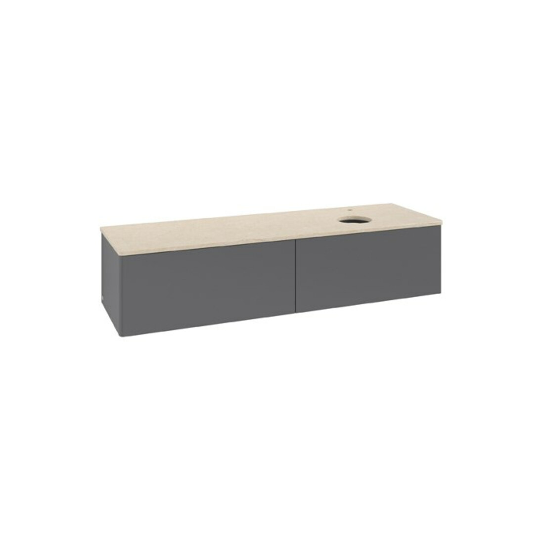 V&B Waschtischunterschrank ohne Frontstruktur Antao 160x50cm, HL, WBP botti., Anthrac. m Lac
