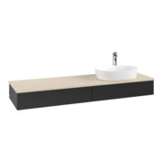 V&B Waschtischunterschrank ohne Frontstruktur Antao 160x50cm, HL, WBP botti., bla m Lac