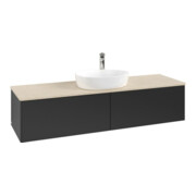 V&B Waschtischunterschrank ohne Frontstruktur Antao 160x50cm, HL, WBP botti., bla m Lac