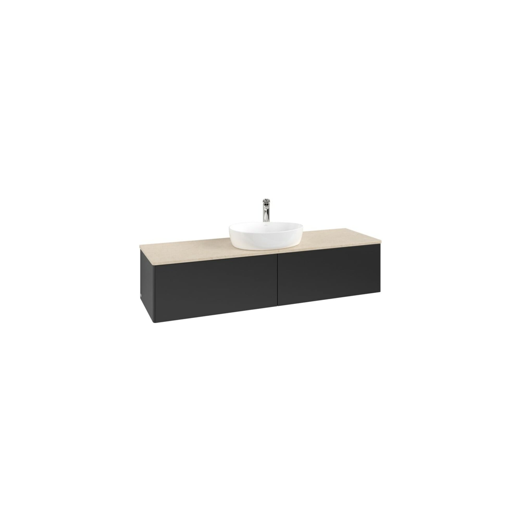 V&B Waschtischunterschrank ohne Frontstruktur Antao 160x50cm, HL, WBP botti., bla m Lac ; Villeroy & Boch
