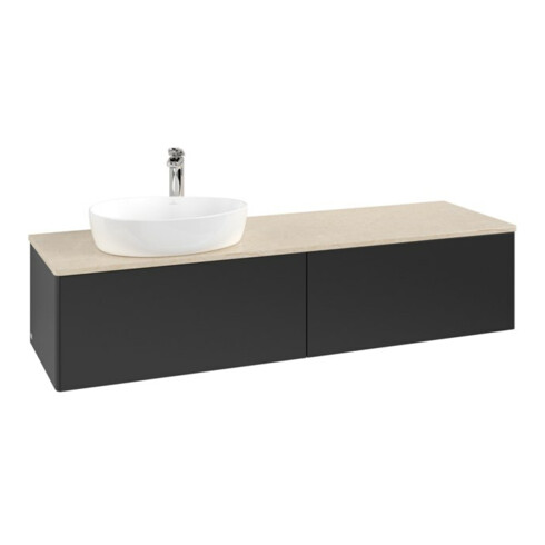 V&B Waschtischunterschrank ohne Frontstruktur Antao 160x50cm, HL, WBP botti., bla m Lac