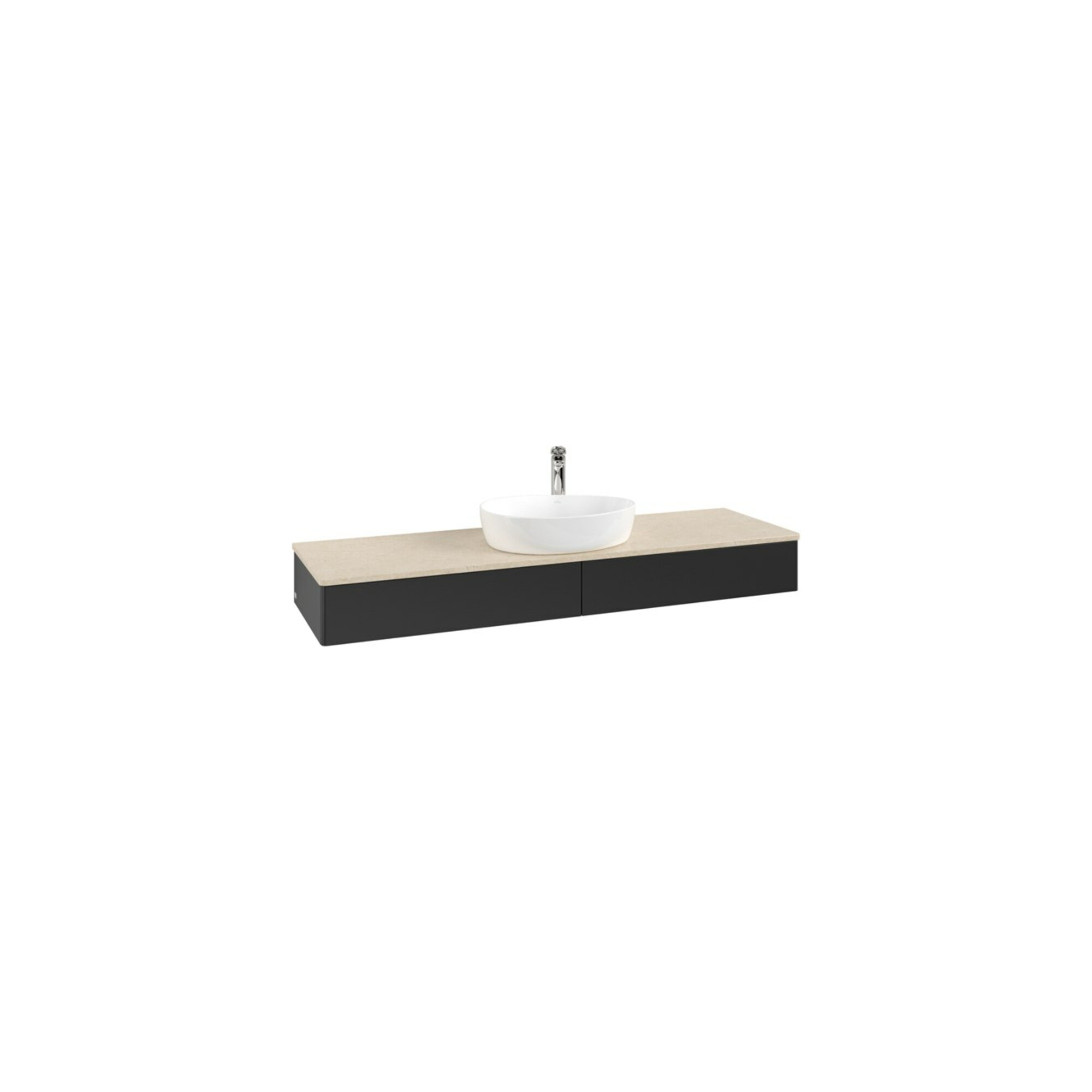 V&B Waschtischunterschrank ohne Frontstruktur Antao 160x50cm, HL, WBP botti., bla m Lac ; Villeroy & Boch