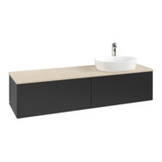 V&B Waschtischunterschrank ohne Frontstruktur Antao 160x50cm, HL, WBP botti., bla m Lac