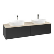 V&B Waschtischunterschrank ohne Frontstruktur Antao 160x50cm, HL, WBP botti., bla m Lac