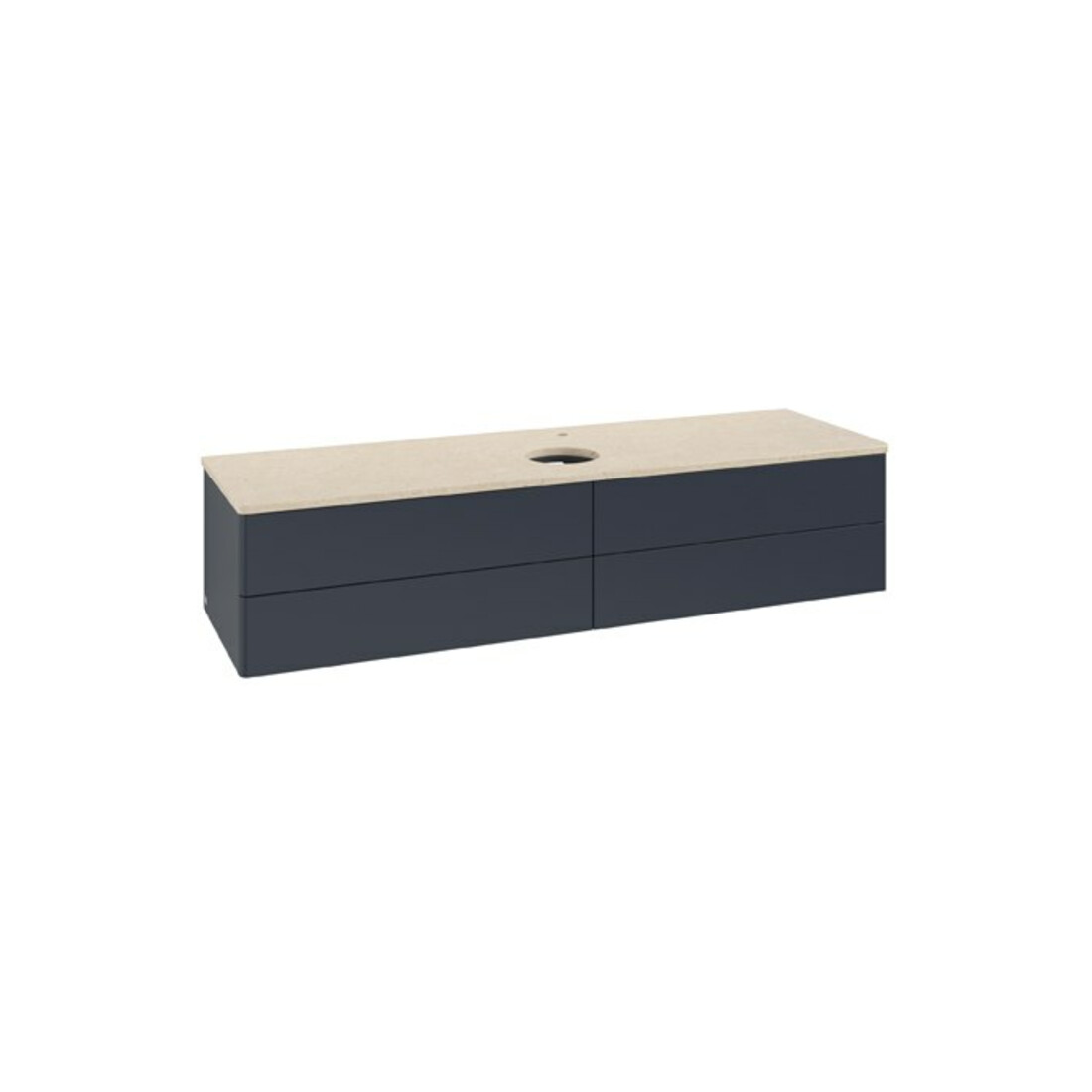 V&B Waschtischunterschrank ohne Frontstruktur Antao 160x50cm, HL, WBP botti., md bl. m Lac