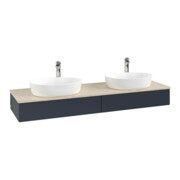 V&B Waschtischunterschrank ohne Frontstruktur Antao 160x50cm, HL, WBP botti., md bl. m Lac