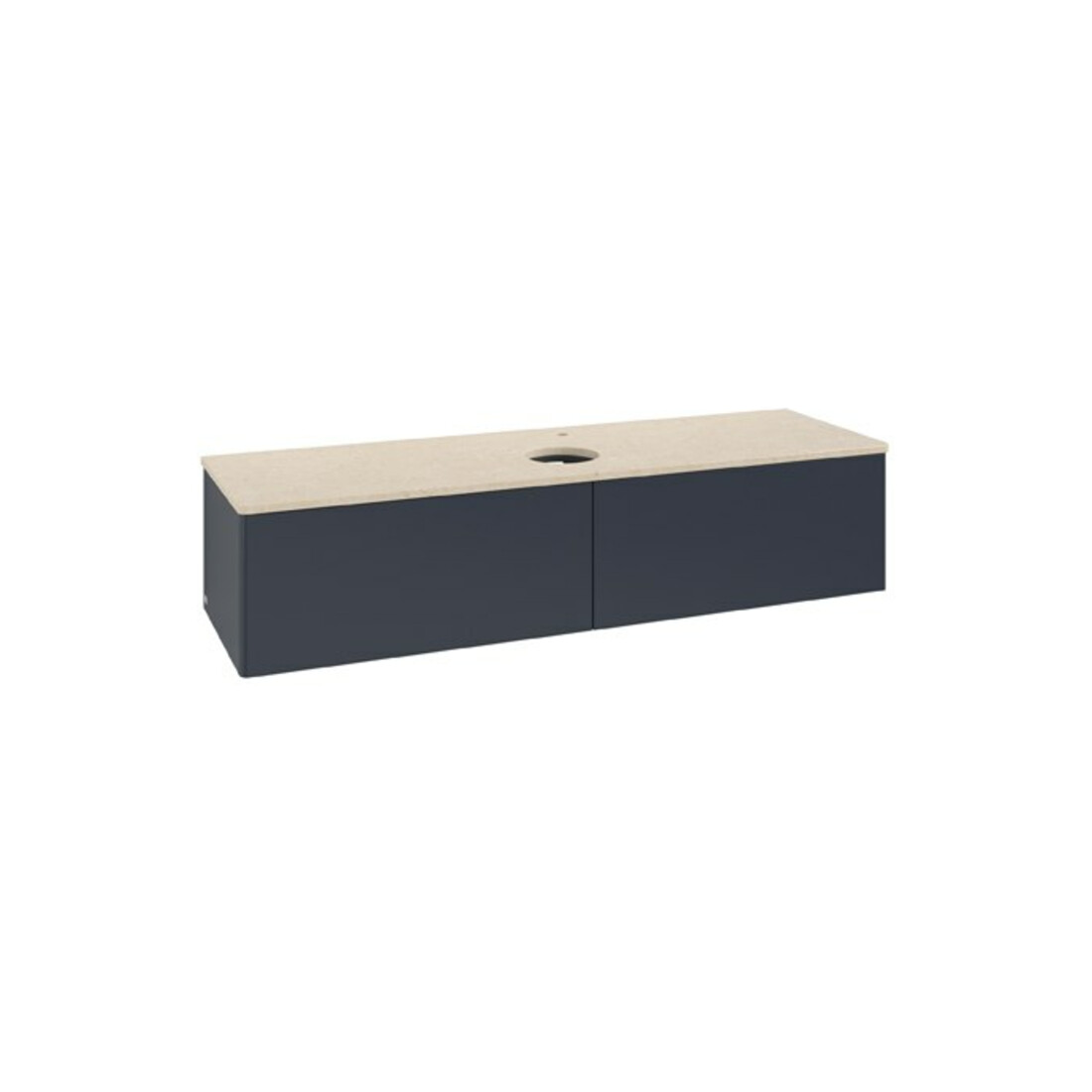 V&B Waschtischunterschrank ohne Frontstruktur Antao 160x50cm, HL, WBP botti., md bl. m Lac