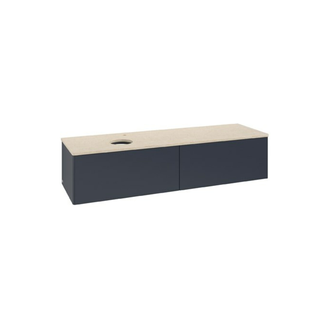V&B Waschtischunterschrank ohne Frontstruktur Antao 160x50cm, HL, WBP botti., md bl. m Lac