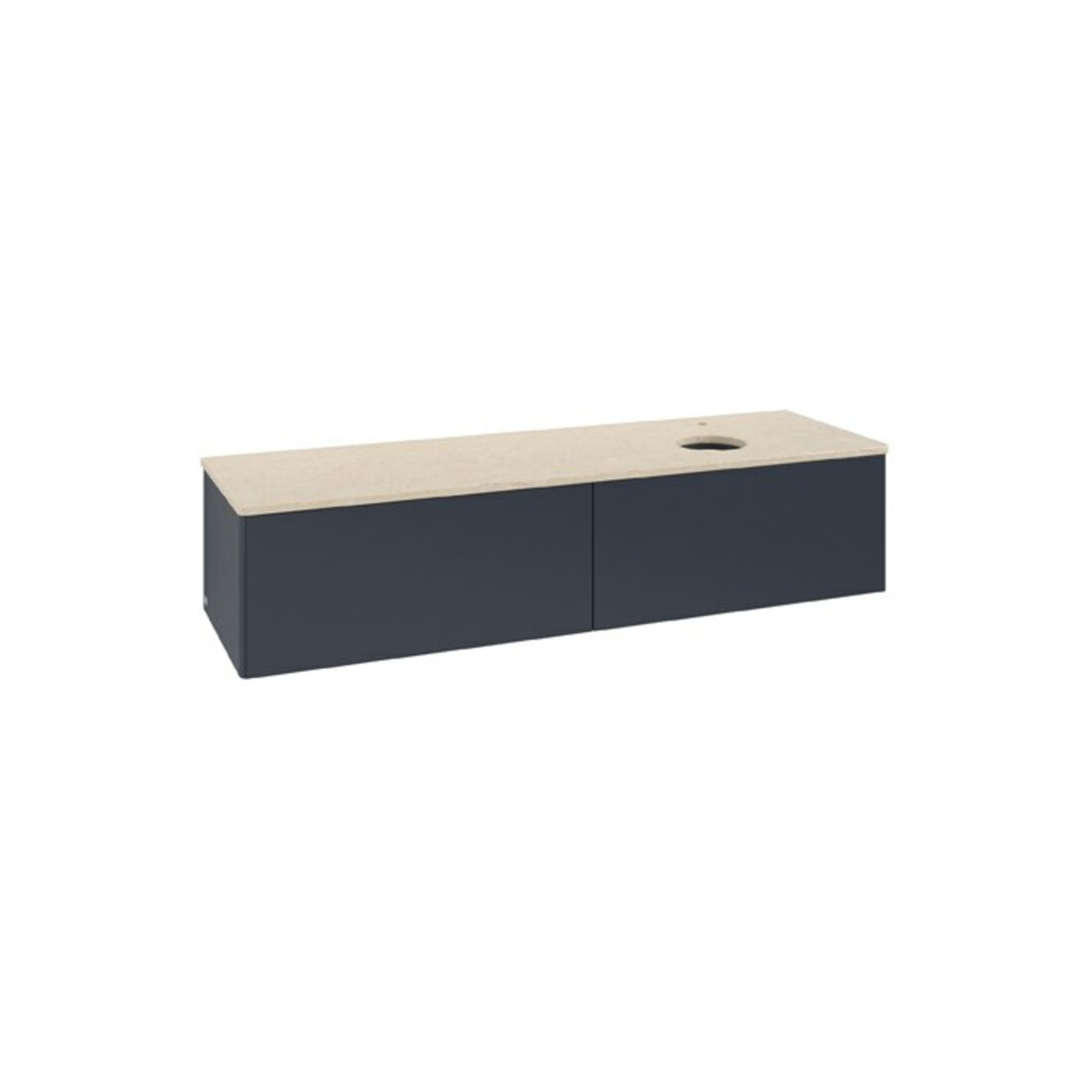 V&B Waschtischunterschrank ohne Frontstruktur Antao 160x50cm, HL, WBP botti., md bl. m Lac