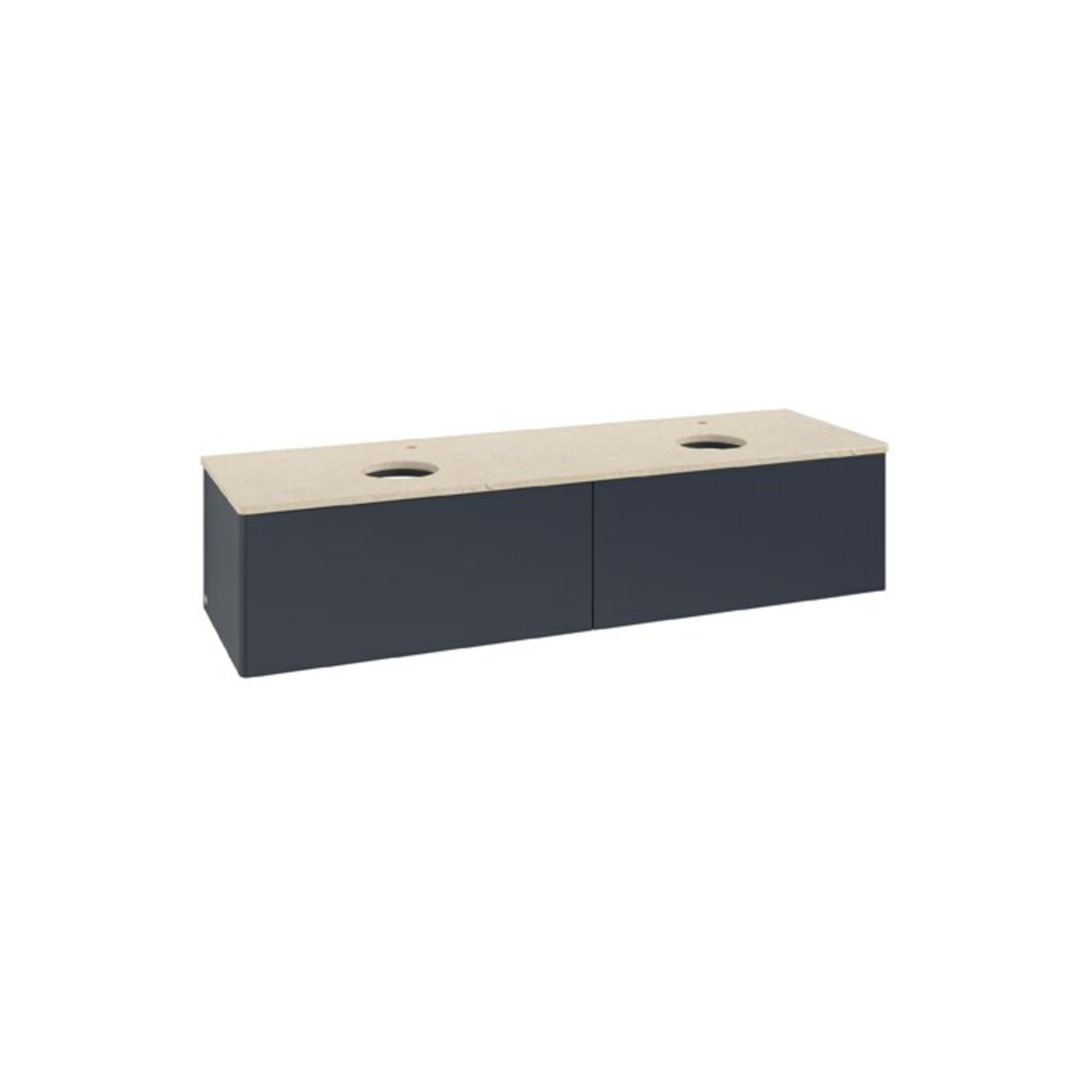 V&B Waschtischunterschrank ohne Frontstruktur Antao 160x50cm, HL, WBP botti., md bl. m Lac