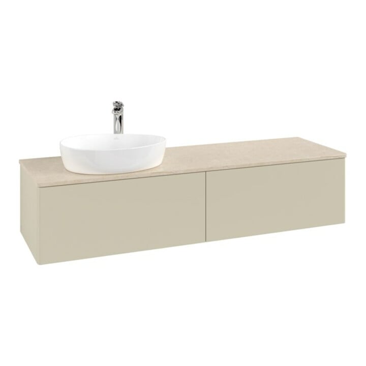 V&B Waschtischunterschrank ohne Frontstruktur Antao 160x50cm, HL, WBP botti., si Gr m Lac